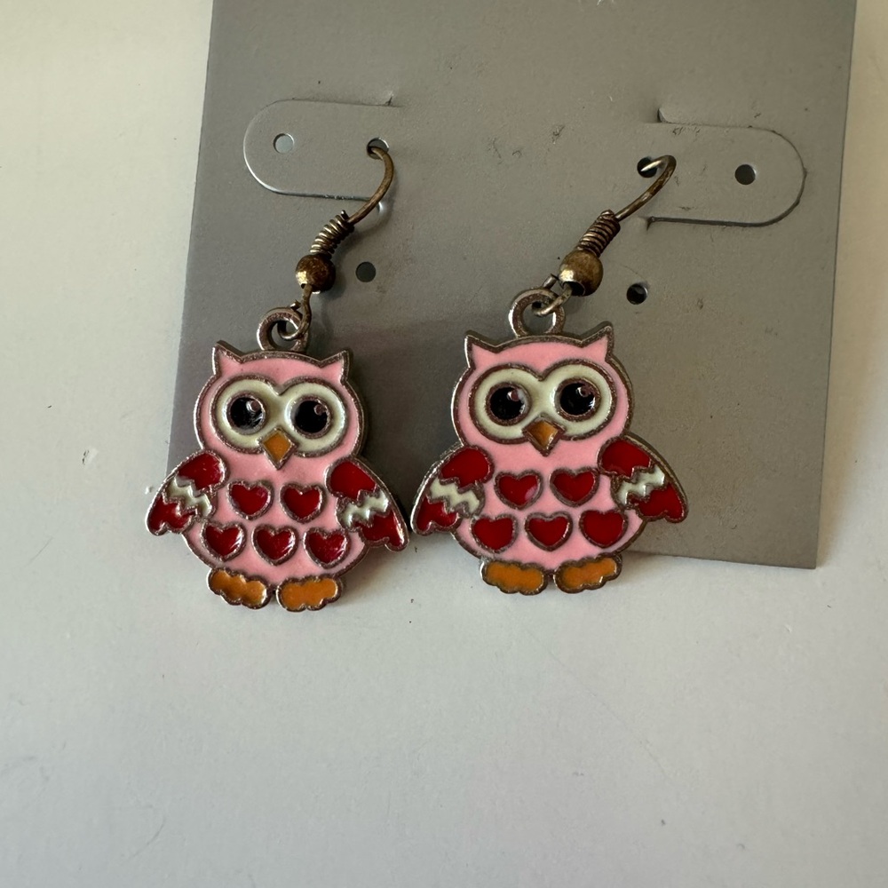 Colorful Owl Earrings